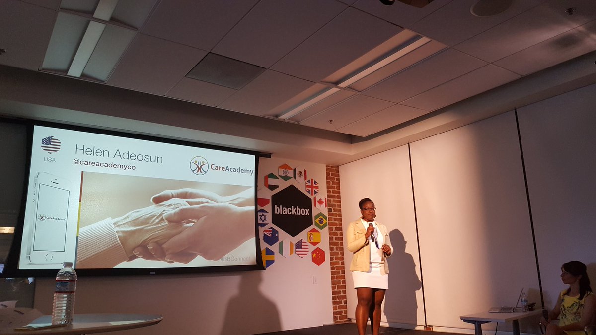 Passionate pitch by @careacademyco @blackboxvc #supportcaregivers Thx @Aging20 4 supporting @GoogleForEntrep network