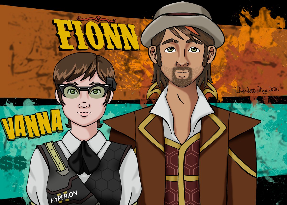 416Lottie's tweet photo. Genderswapped Fiona and Vaughn from #TalesfromtheBorderlands for a #30DayOTPChallenge I did. #FanArtFriday https://t.co/mMBA6xx8zd