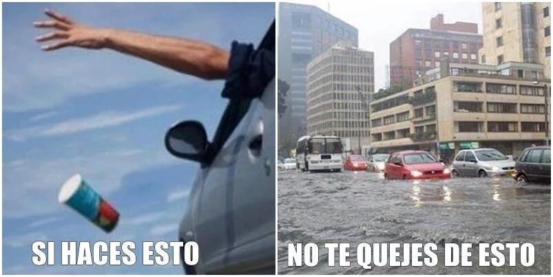 reportalo24's tweet photo. Arrojar basura provoca inundaciones. Contribuye a mantener limpia Nuestra Ciudad y sus alrededores. https://t.co/XEUBOcdfHr