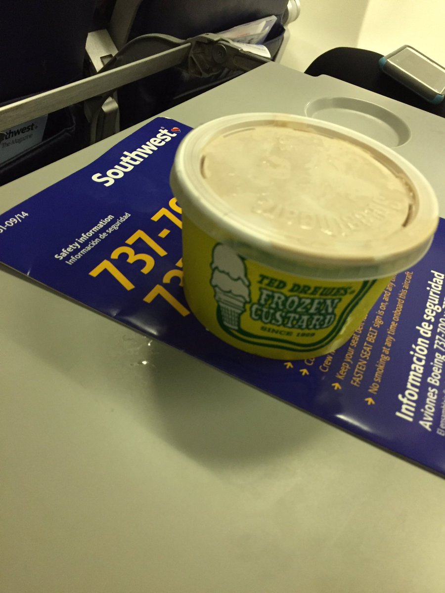 PTProgress's tweet image. Celebrating my #freshDPT with some fresh @TedDrewes on our @SouthwestAir flight. #mmm