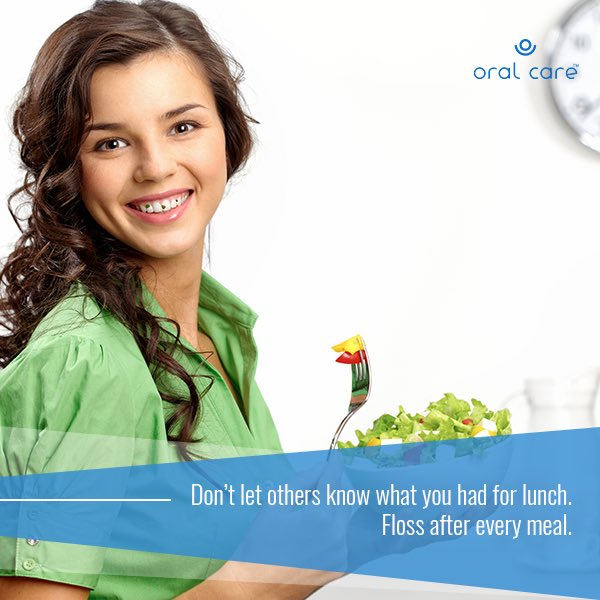 RT@OralcareIndia: Floss after every meal to flushout leftovers from your mouth!
#DentalHygeine #Oral #Tip #Flossing