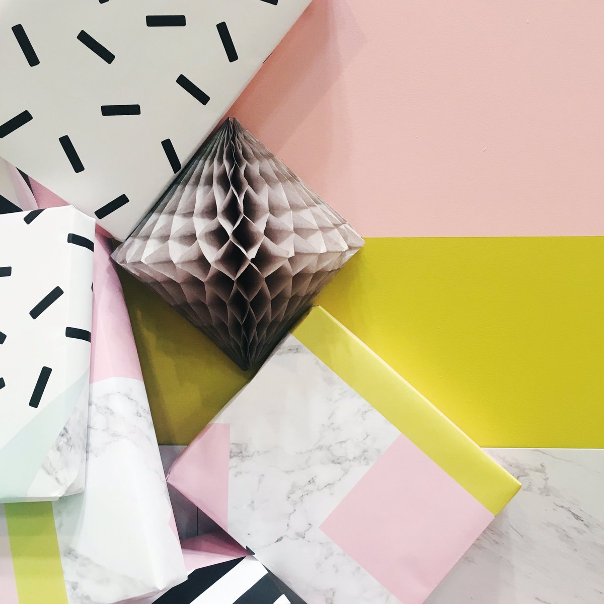 Last shot of our gift wrap at #nss2016. Now we're swimming in shipping boxes, which is nowhere near this pretty!