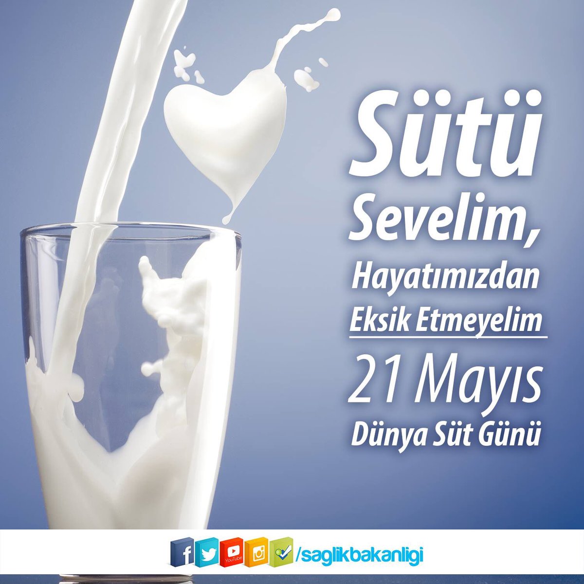 Her gün çocuk ve ergenlik dönemi gençlerin 3-4 porsiyon süt ve yerine geçen besinleri tüketmeleri gerekir.