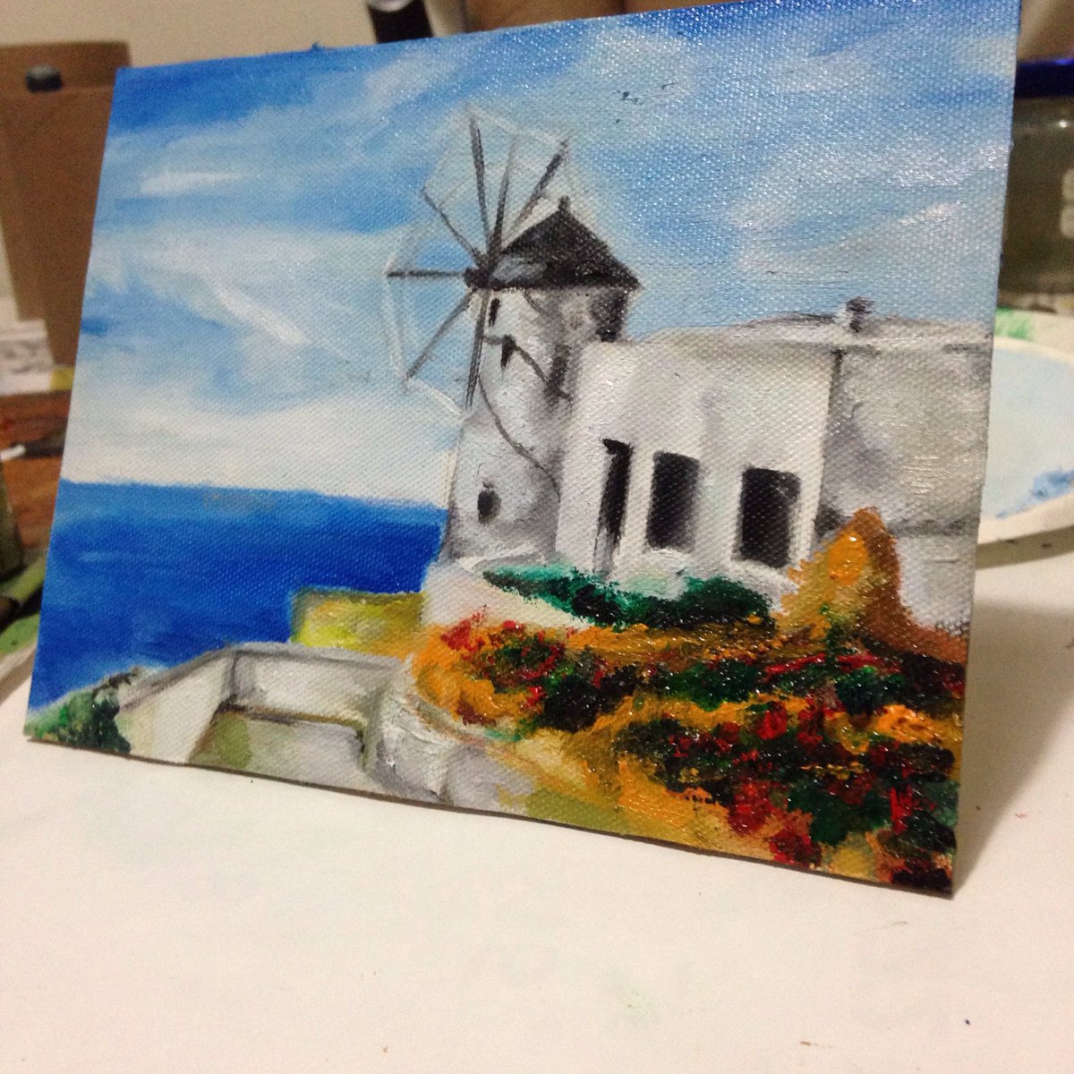 teresaksin's tweet image. 0F
#Paintings #oilpainting #practive #drawing #greece #aegeansea 
#αιγαίο