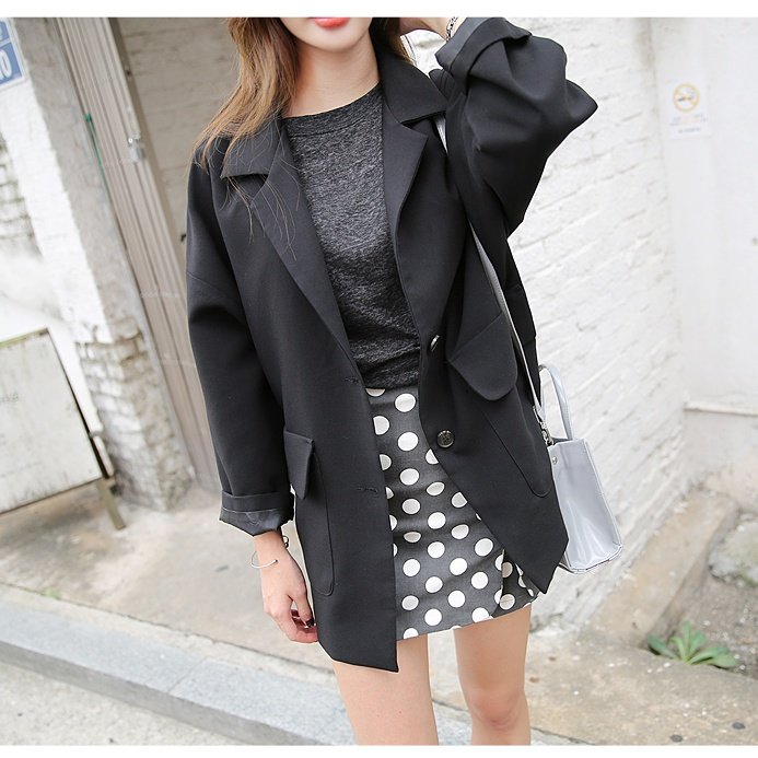 IF_Shop's tweet image. PO CODE : M405
Material : Polyester 100%
Color : Black
Size : Free Size
Bust : 108cm