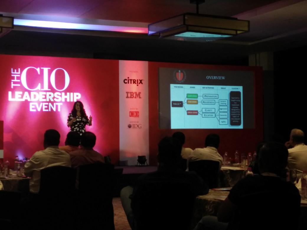 onlysiddharth's tweet photo. Making safety a habit - session by @AntraBhargava #cioleadershipevent https://t.co/o1eKravkja