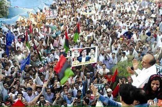 mir uzair on twitter pppp thousands croud of pppp workars to