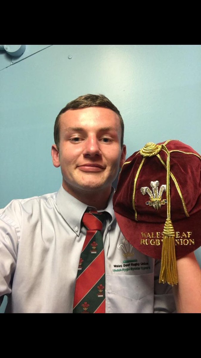 Well done to <a href="/PrimeWelshwiz/">Matt Jones</a> in receiving  his Welsh deaf cap the other night.