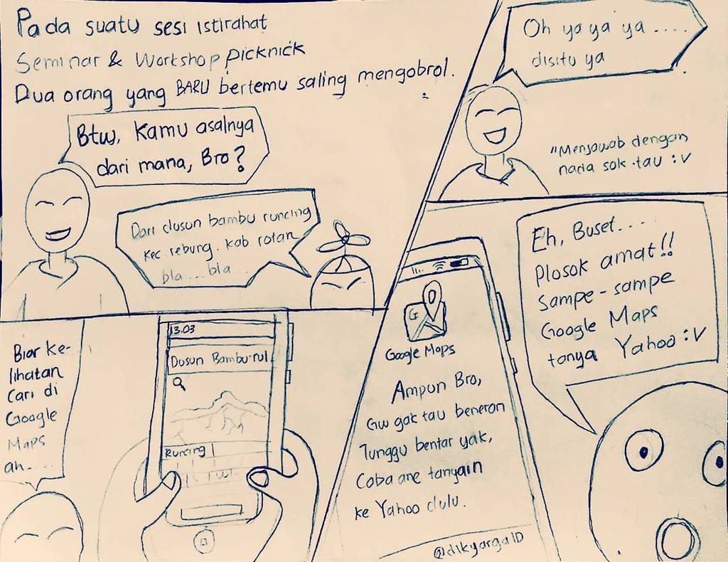Ya beginilah kalo Programmer bikin komik strip sama ngambar :D 
@picknickartweek 
#ngomikb… ift.tt/1Tx9saP