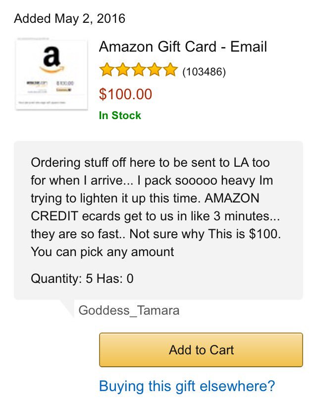 Lov3OverH8's tweet photo. not sure why its $100 but get me 5 any way 😂🙄 #pathetic grandma tamara https://t.co/HzFHe4YNsN