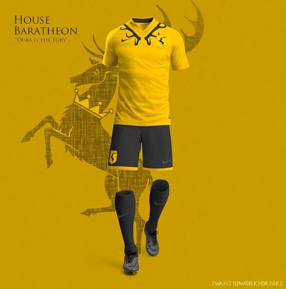 Nowfootball's tweet photo. AWESOME: The Nike x Game of Thrones football kit designs. https://t.co/jjpeZnmQw9