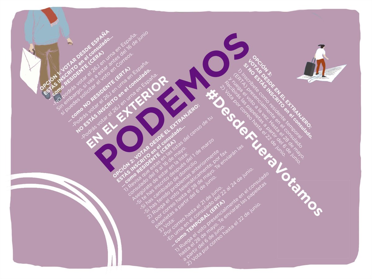 MayteLacruz's tweet photo. Que esta vez no te impidan votar, porque #DesdeFueraVotamos. No te olvides de rogar el voto hasta el 28 M. https://t.co/3X0Fsn84ns
