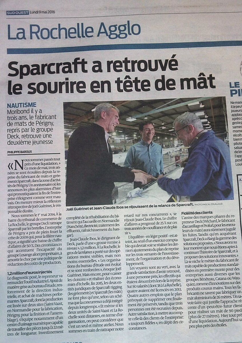 Sparcraft2's tweet photo. Sparcraft# à l'honneur dans le quotidien Sud Ouest aujourd'hui. https://t.co/YpA9dhDQAQ