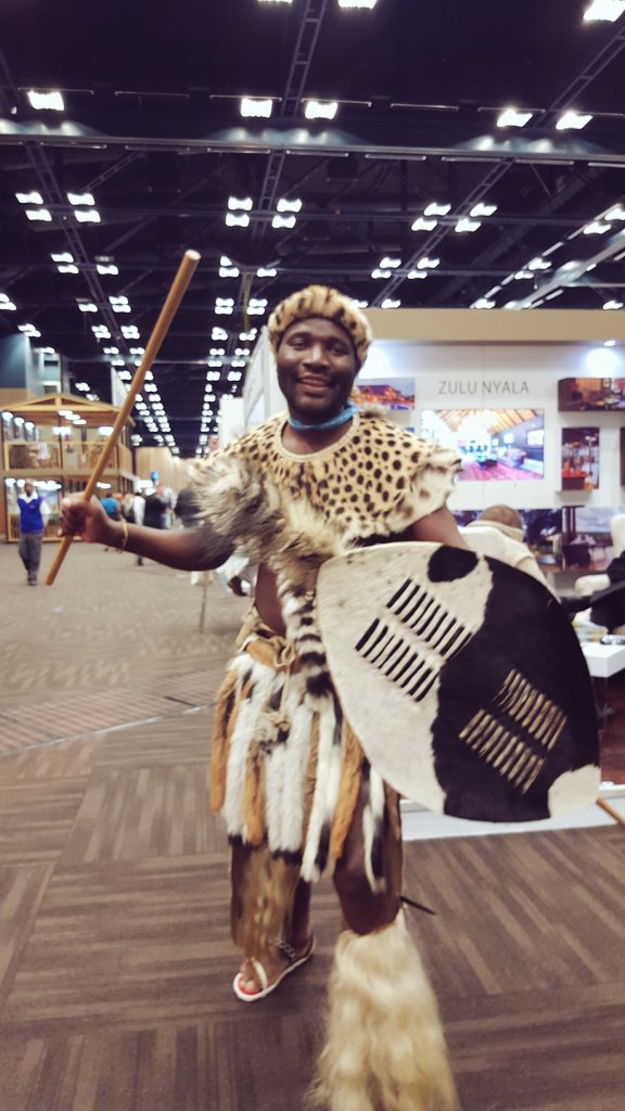 DigitalShelfSA's tweet photo. This Zulu Chief says: "come and see @DigitalShelfSA's drop a bomb presentation at 13h00!" #INDAB2016 https://t.co/He4HUCmJLq