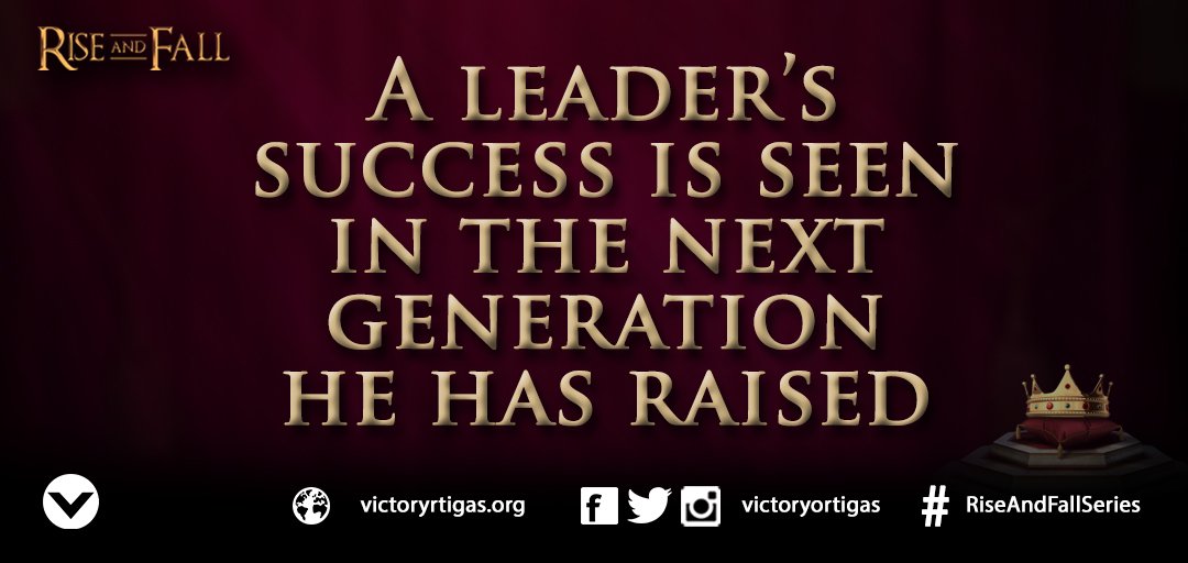 VictoryOrtigas's tweet photo. As followers of Christ & as leaders, we want the next generation to succeed & be better than us.
#RiseAndFallSeries https://t.co/0GtkEPNYLZ