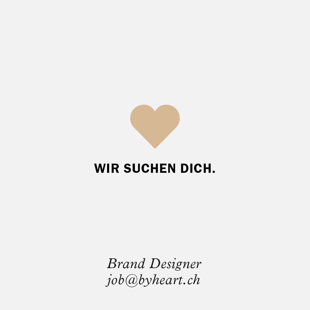 Viel Neues steht an. Wir suchen Dich! Brand Designer: bit.ly/1rJzcWF #byheartagency #byheartteam