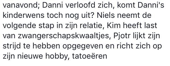 Vanavond in #DanniLowinski.
Om 20:30 op <a href="/SBS6/">SBS6</a>, kijken dus!