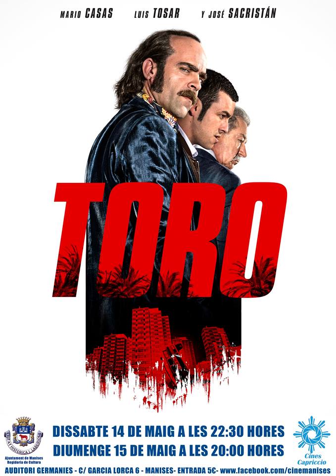 CaprichoVisual's tweet image. 14 y 15 de mayo TORO llega al Cine Germanies. ¡No te la pierdas!
@AytoManises @radiomanises @TurismoManises