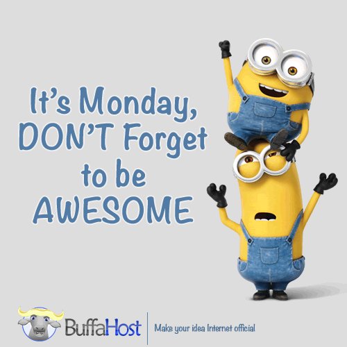 Buffahost's tweet photo. Be awesome... https://t.co/bWIjxoCvCT #BuffaHost #mondaymotivation https://t.co/prtdskxbLF