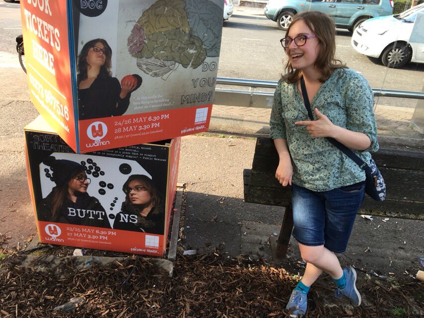 It's a beautiful day in #Brighton Just chilling with my besties and enjoying #brightonfringe #Buttons #DoYouMind
