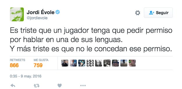aroquesihombre's tweet photo. Para Jordi las lenguas hay que respetarlas a muerte, no como las banderas que son de lumbreras https://t.co/b9K9fEr8R0