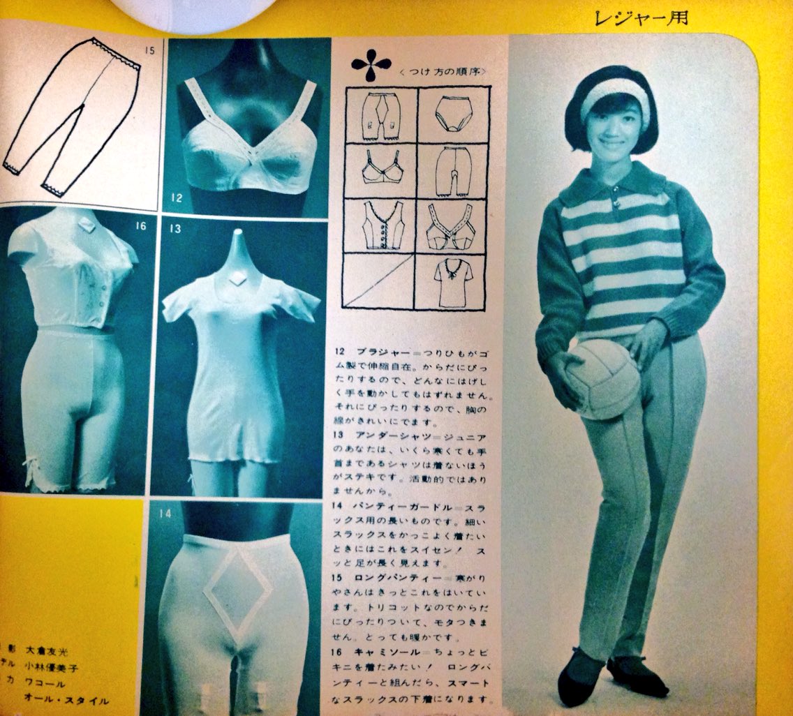 バロン座談会実行委員会 承前 ジュニアのショートコート集 女学生の友 付録 ジュニアの正しい下着のつけ方 でモデルを務めるのは 小林優美子 さん T Co Wk6fvfk4ci Twitter