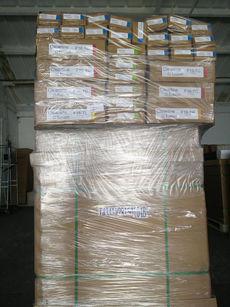 PremiumEnergyNL's tweet photo. Another load of @ViridianSolar #ClearlineFusion arrived at our warehouse in #Ruurlo #TheNetherlands. #BeautifulSolar https://t.co/4ETeZLThmM