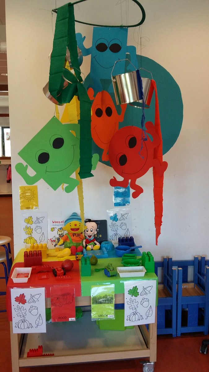 Thema Kleuren en vormen voor de peuters SKF Brede School #Grou <a href="/cbsnijdjip/">CBS Nijdjip</a> <a href="/OFisken/">Obs De Twa Fisken</a> #kinderopvang #voorschool