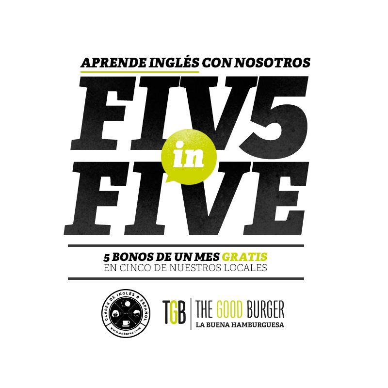 TheGoodBurger's tweet photo. Si estás en Madrid y vas flojito con el inglés, ESTÁS DE SUERTE!! +info https://t.co/1nSl1cFbM0 https://t.co/StMqHn9Oot