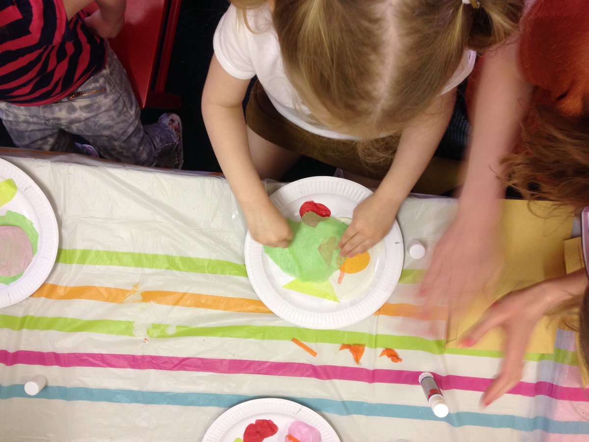 EMacintosh's tweet photo. Children enjoying a Very Hungry Caterpillar art session, Voluntary Arts Week #lovetoCREATE @RTFraser3 @_BethanyCT https://t.co/cEL8eNxhIu