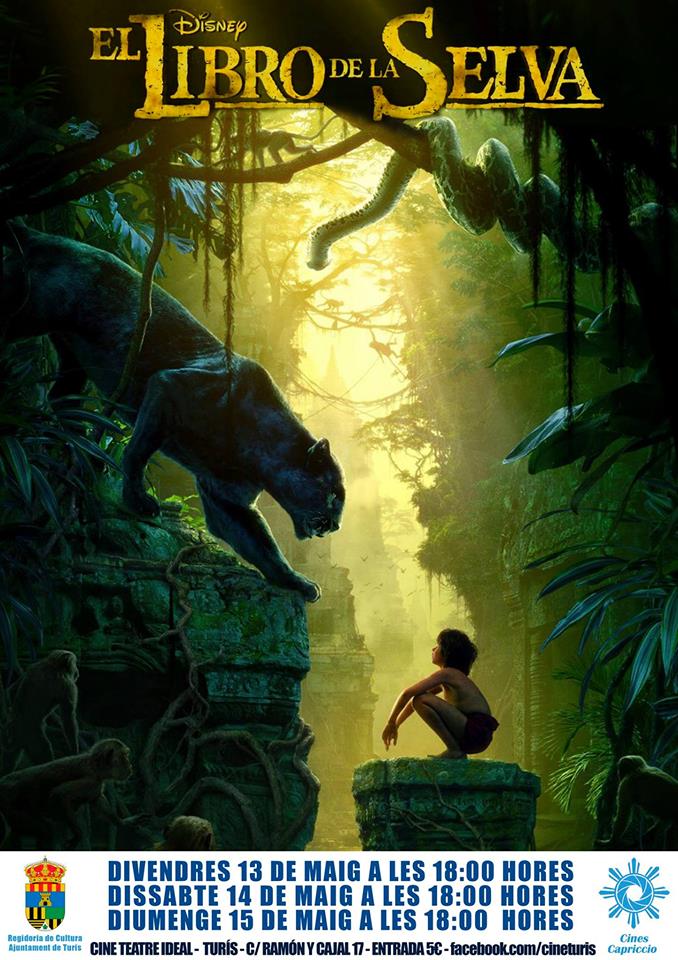 CaprichoVisual's tweet image. Arriba "EL LIBRO DE LA SELVA" al Cine Ideal, el proper 13, 14 i 15 de maig.¡T'esperem!