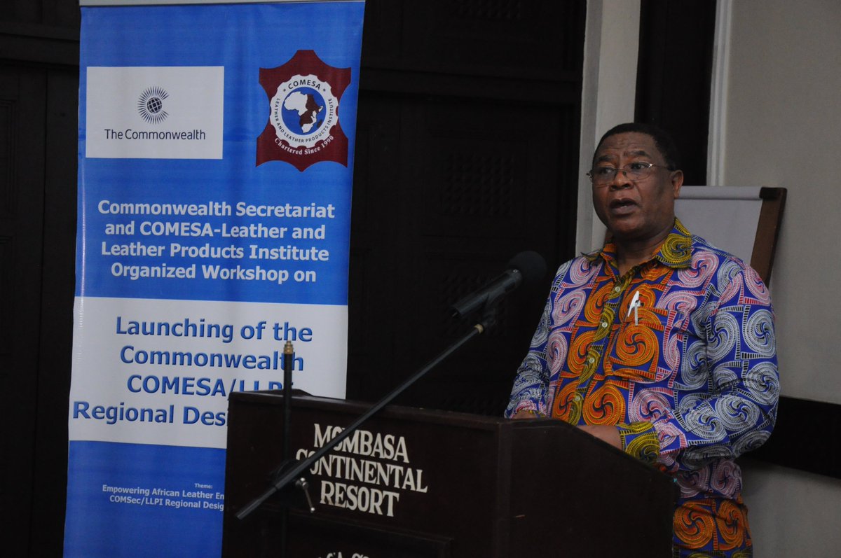 commonwealthsec's tweet photo. #COMESA SG & Minister of Industry, Investment & Trade speak at Regional Design Studio launch #RDSLeatherProject https://t.co/78nNtRzaae