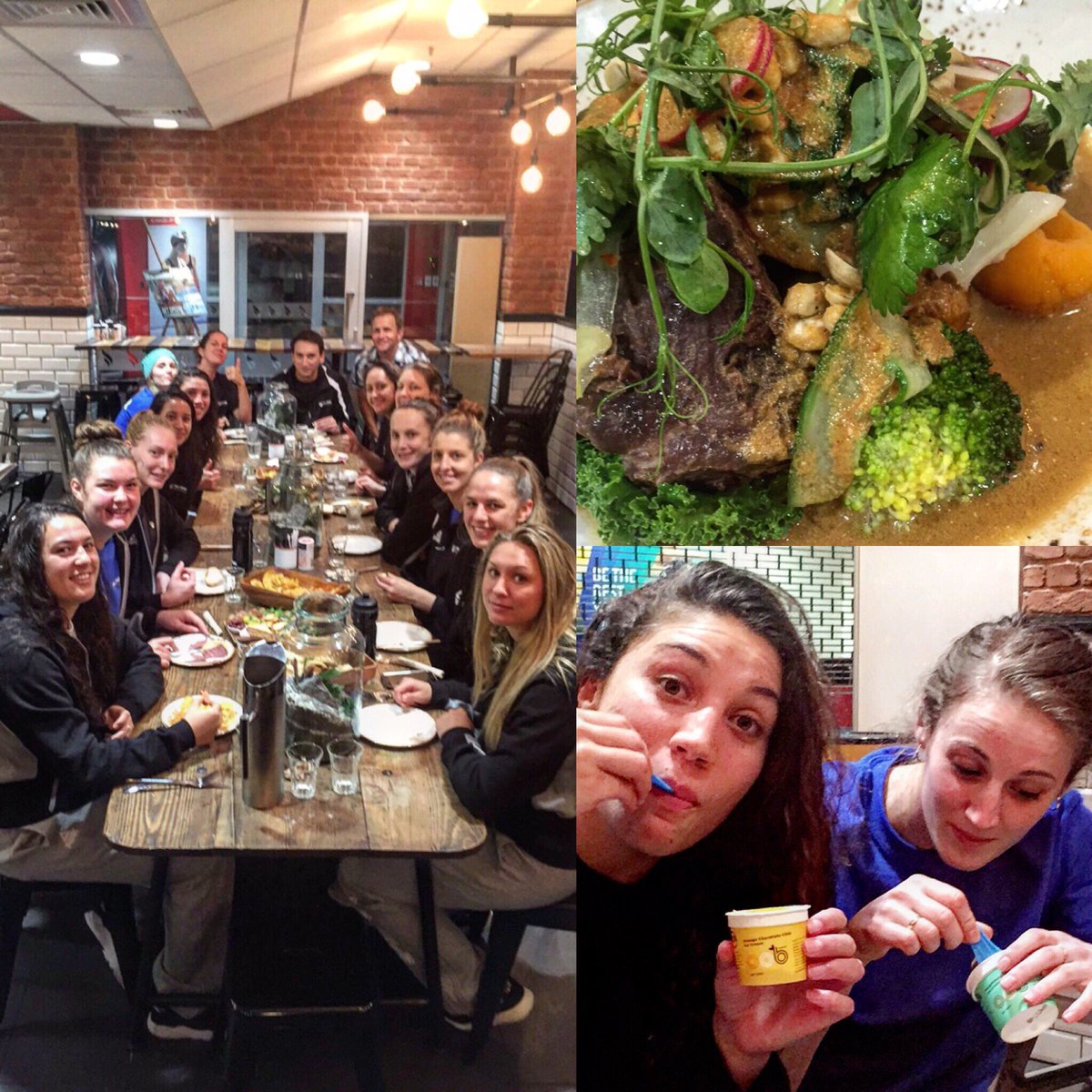 Thank you @wholefoodbistro for catering the Tall Ferns in our preparation for the Olympic qualifying😋