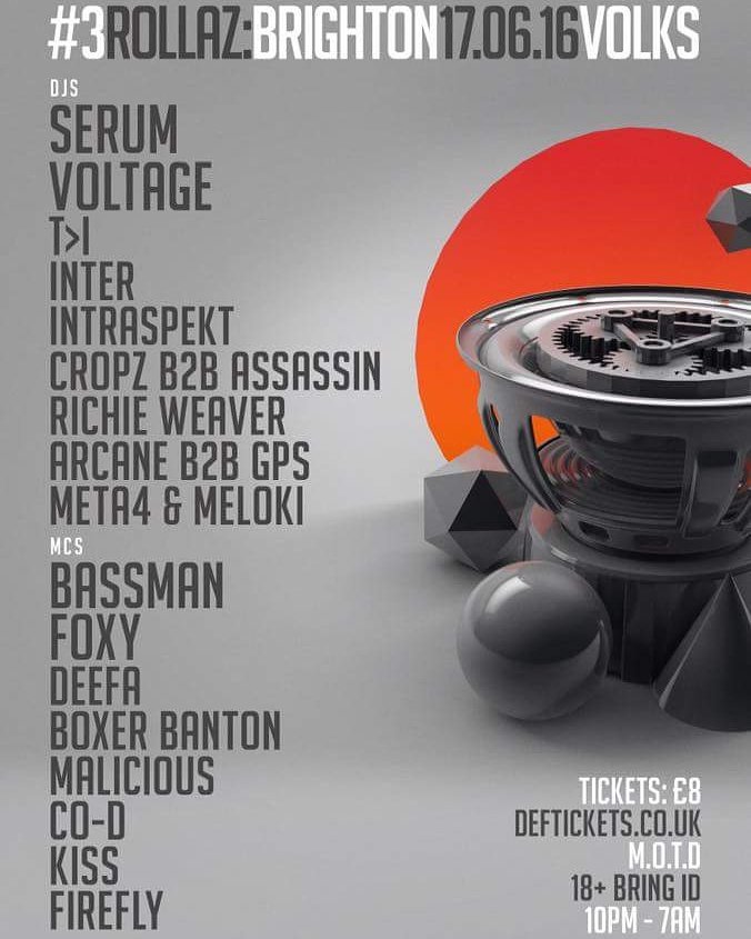 Full line up for the third chapter ®️💯
#TeamRollaz 
#TheTour 
#Brighton