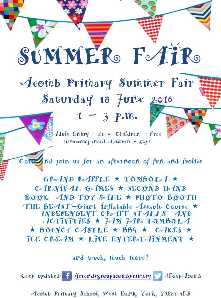 Date for your diaries!