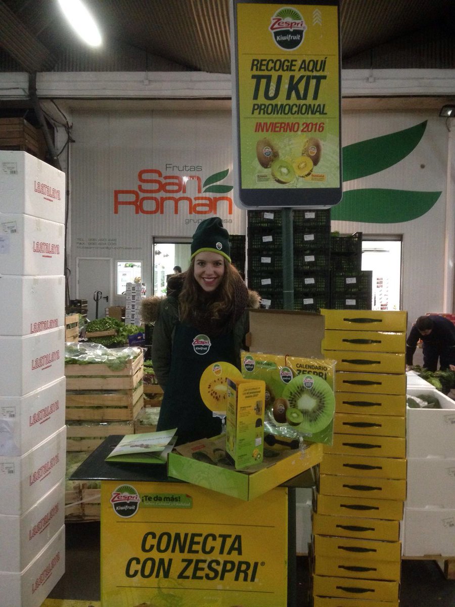 Este invierno también tuvimos ocasión de trabajar con kiwis Zespri.