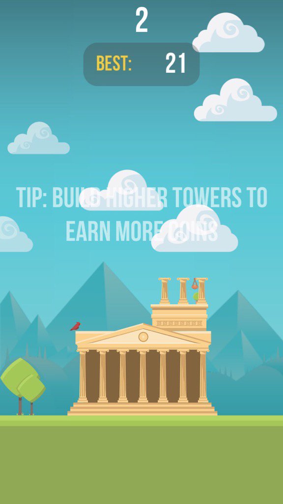 stevehatch's tweet photo. OMG! I got 2 points in THE TOWER. Check out my amazing tower! #thetower https://t.co/rkaqEJpEUa https://t.co/lsKyp1jBST