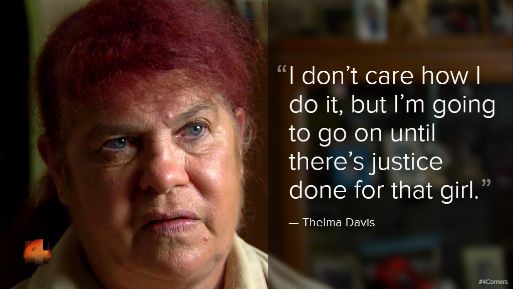 4corners's tweet photo. #4Corners: a mother's need for justice. #LynetteDaley https://t.co/RCfWzGvrip