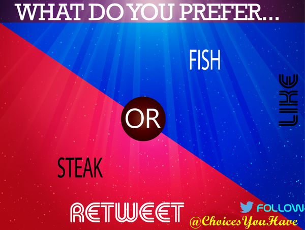 Steak or fish?