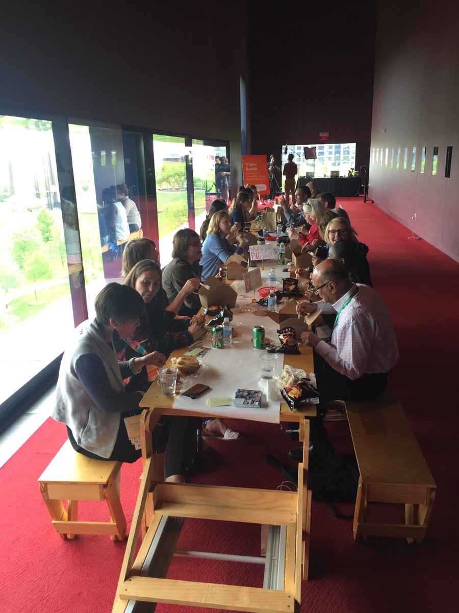 ReallyBigTable's tweet image. Really big lunch #bushCON