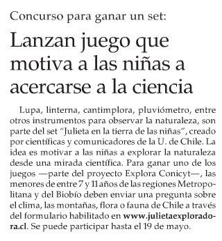 Educacion2020's tweet image. Una buena forma de motivar a nuestras niñas, disminuyendo así las brechas de género en educación (vía @emol)