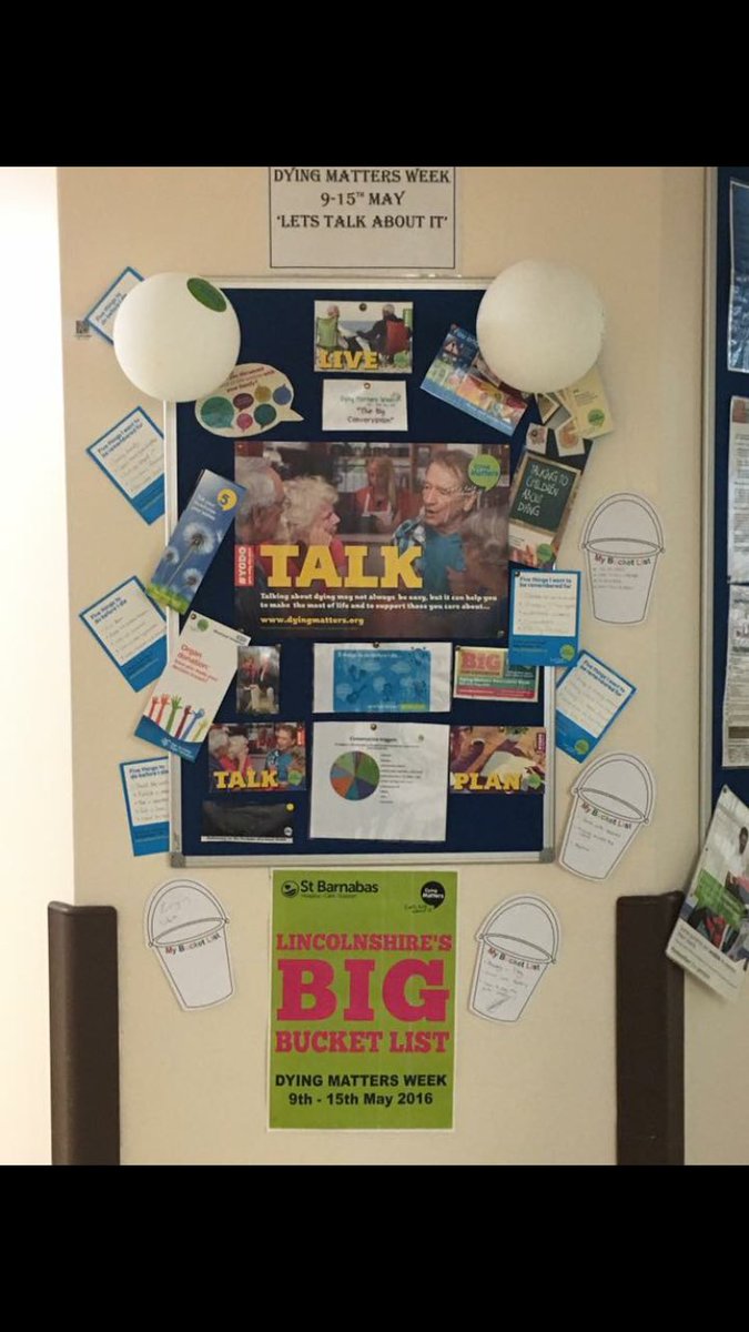 gkscott89's tweet photo. Dying Matters Week being celebrated on Clayton, board designed by our ownAP Maggie :) @MScatliffe @TeamClaytonULHT https://t.co/H6FwRJPtvY