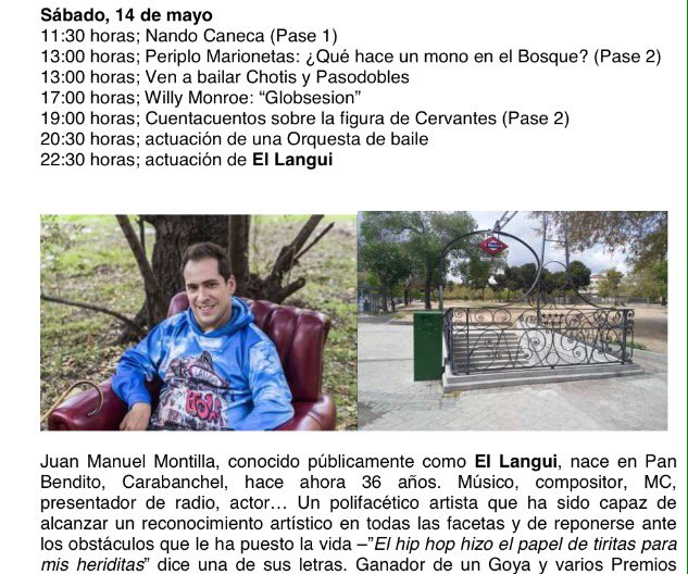 RellenitoMakei's tweet photo. Este sábado 14 en las fiestas de San Isidro (Madrid) el @Langui_Oficial con nuestra compañía la va a mangaaaar!!🔊🎤 https://t.co/pR0yyA6K2t