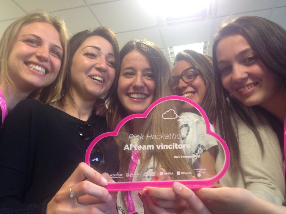 Ana_fmd's tweet photo. ITES Olivetti #Lecce vincitore #pinkhackathon #nuvolarosa 2016! Brave! @fmdigitale @microsoftitalia @MirtaMichilli https://t.co/QYrPj0EHje