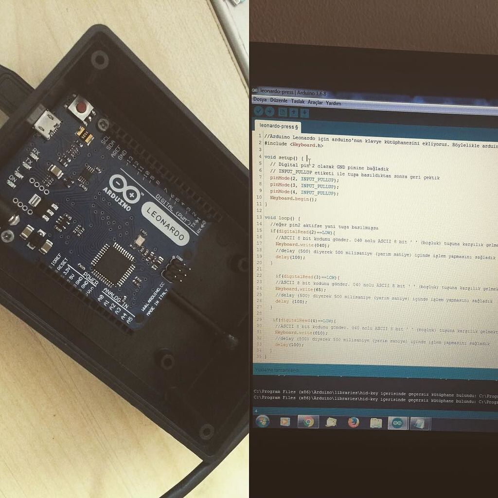 caudalfinIoT's tweet image. Cillop gibi oldu 😁😁 #arduino #arduinoLeonardo #C++ #electronic #coding by golgetc