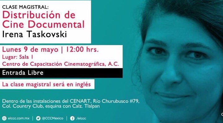 CCCMexico's tweet photo. 'Es importante saber qué película hiciste, conocer qué posibilidades tiene.' Irena Taskovski https://t.co/F4bU4Pl6o8