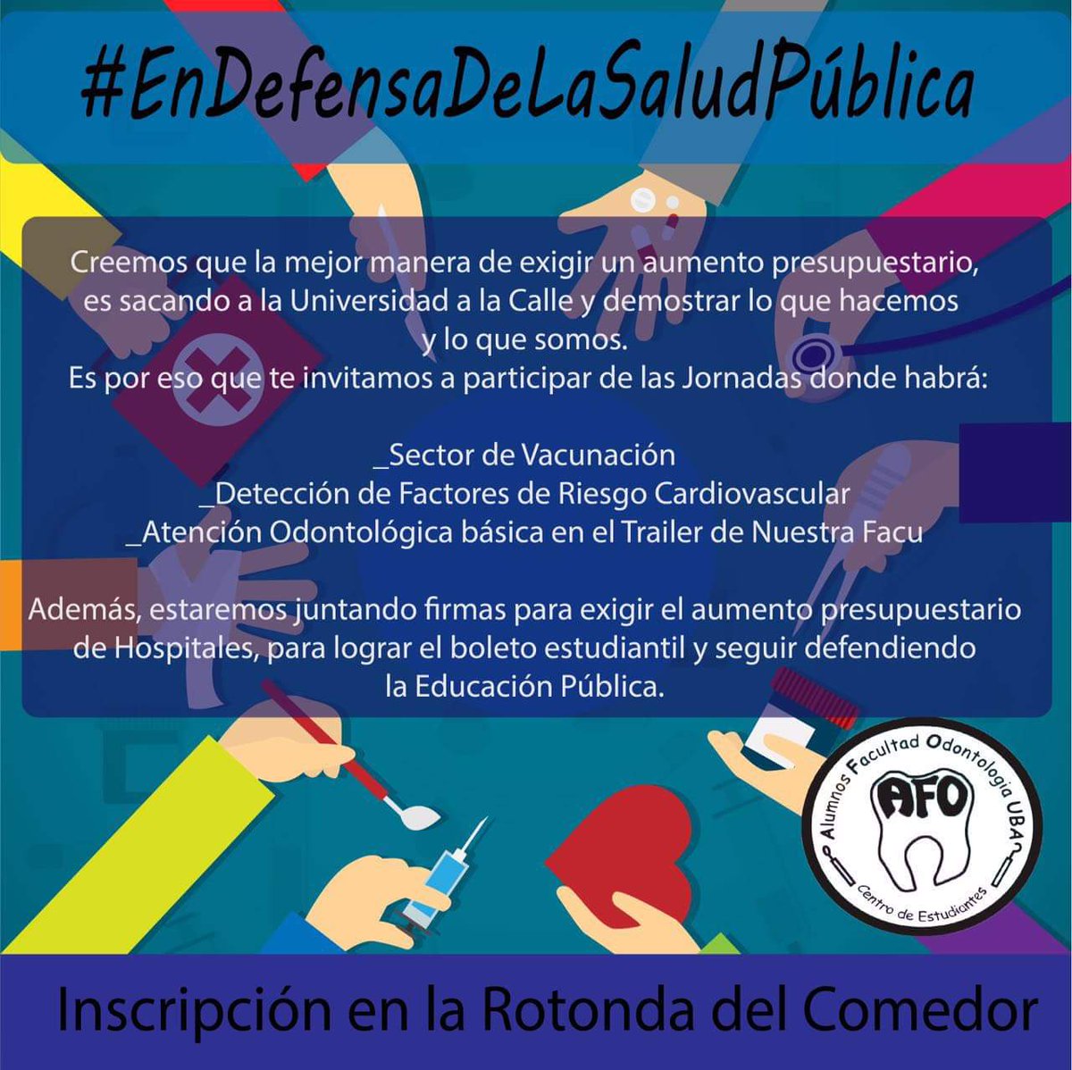 CEFO_UBA's tweet photo. Inscribite en la Rotonda! https://t.co/bSRMXpIPqJ