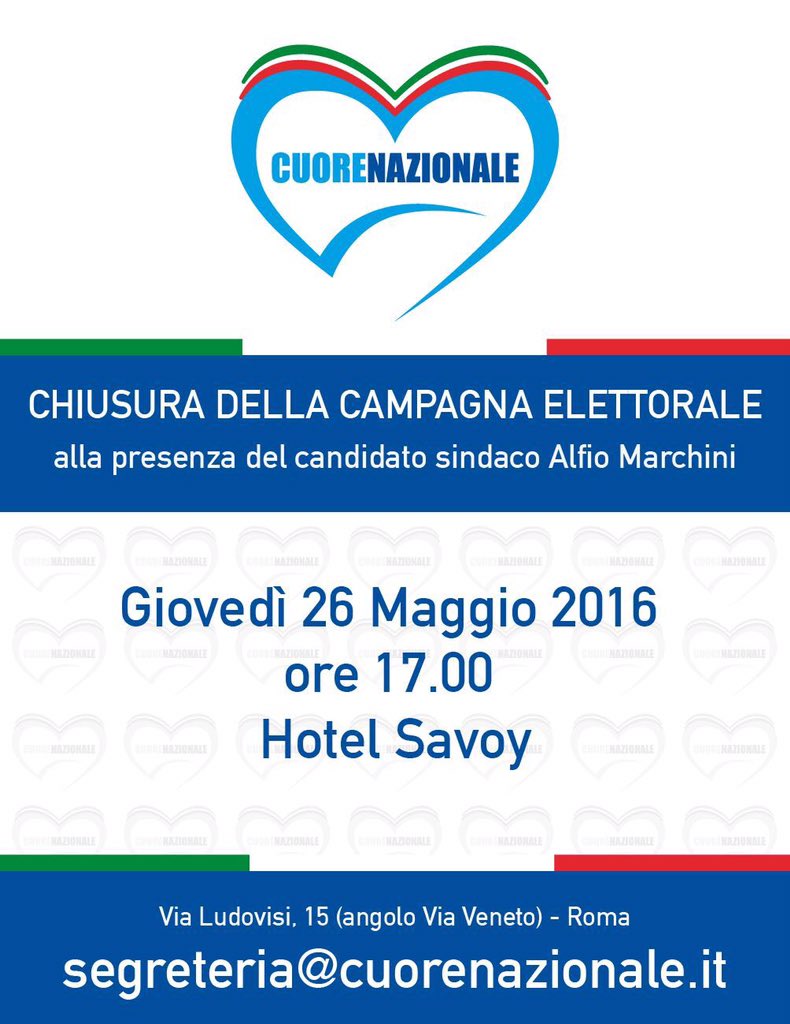a_dimaso's tweet photo. Alla fine i #Cuori si sono incontrati ! @Alfio_Marchini @AvvCocola @dnat1969 @Cuore_Nazionale #LaNuovaRomaCapitale https://t.co/fVNphh5NK6