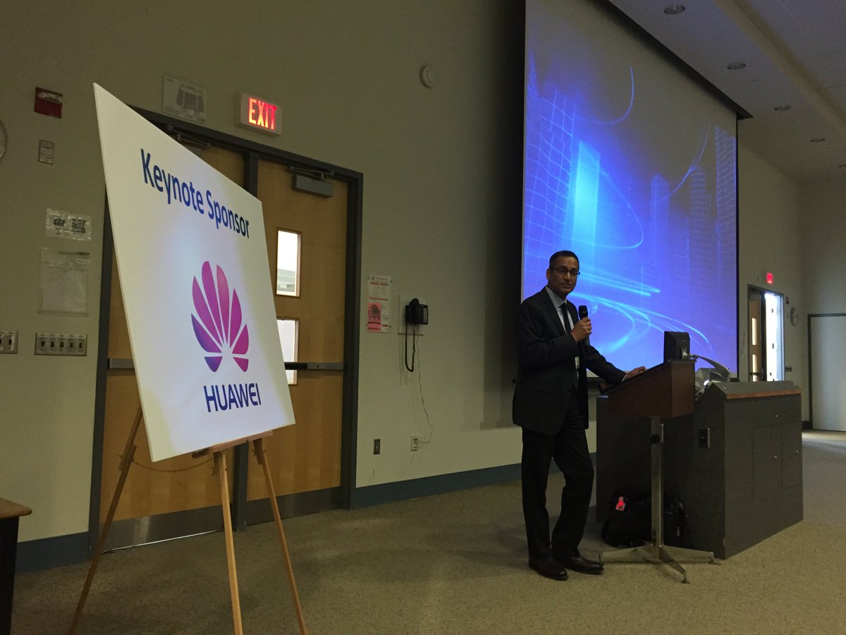 OUCC2016's tweet photo. #oucc2016 is underway! Tyrone Lobo from @Huawei is welcoming our first keynote. https://t.co/om8n8UVv93