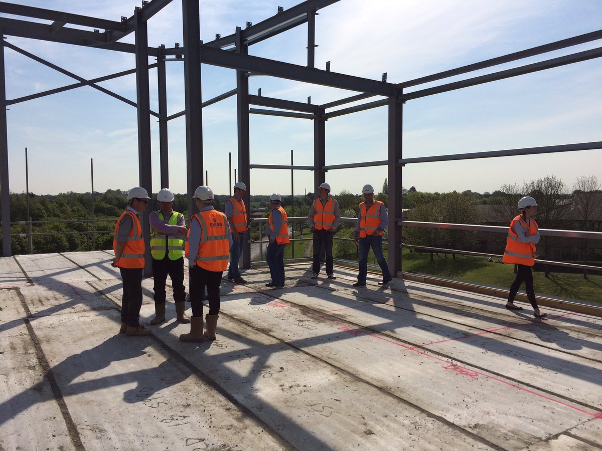 First opportunity for the clients to have a good look around their new offices, they picked a beautiful day!